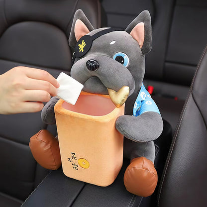 2-in-1 Animated Storage Box for Car Armrest